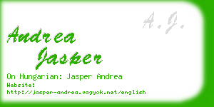 andrea jasper business card